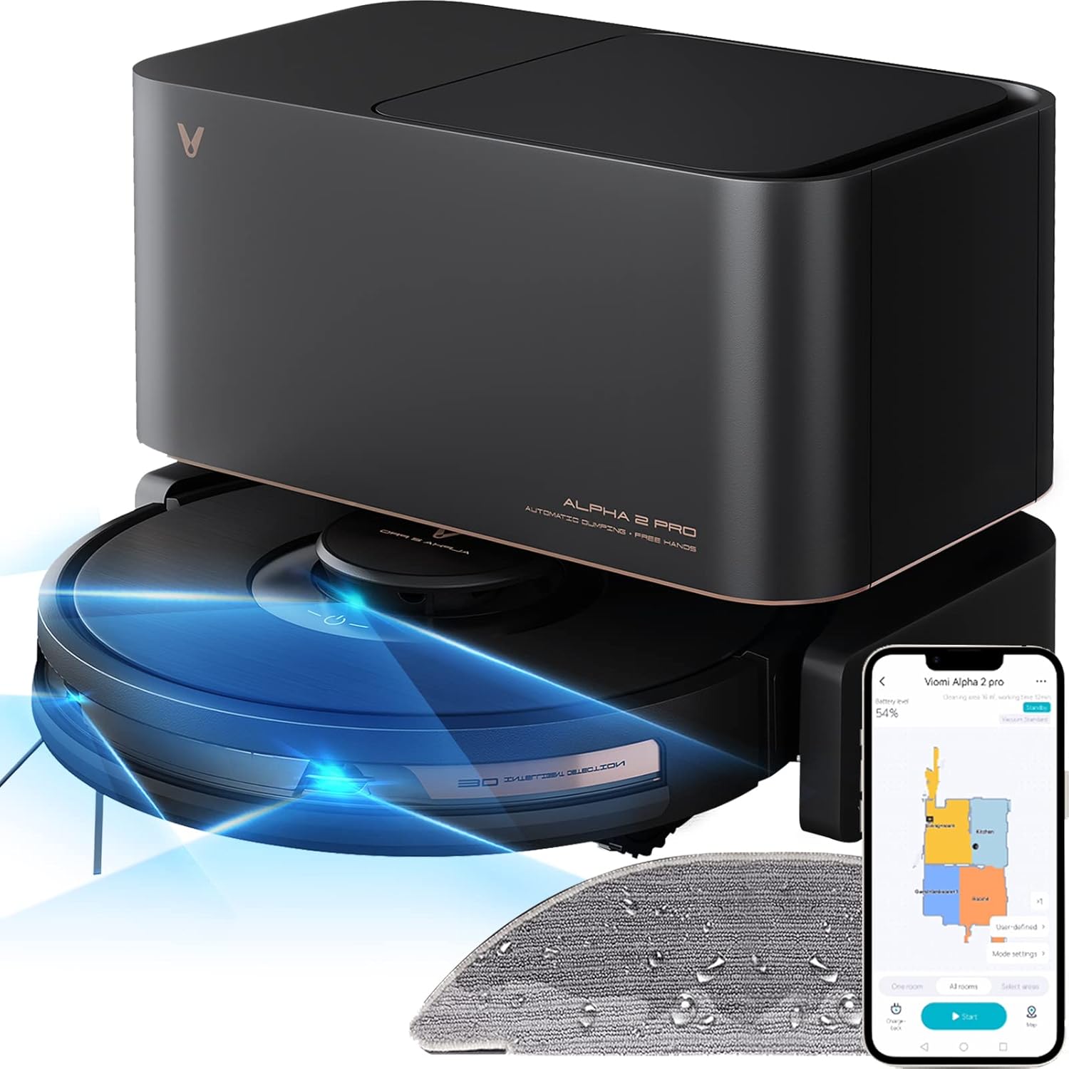71Xrgj3QUrL._AC_SL1500_ جاروی رباتیک شیائومی Xiaomi Alpha 2 Pro - Image 1